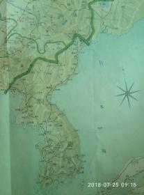 日本旧地图南满洲铁路线路图