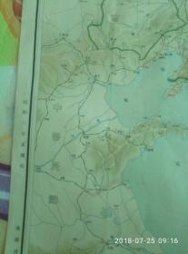 日本旧地图南满洲铁路线路图