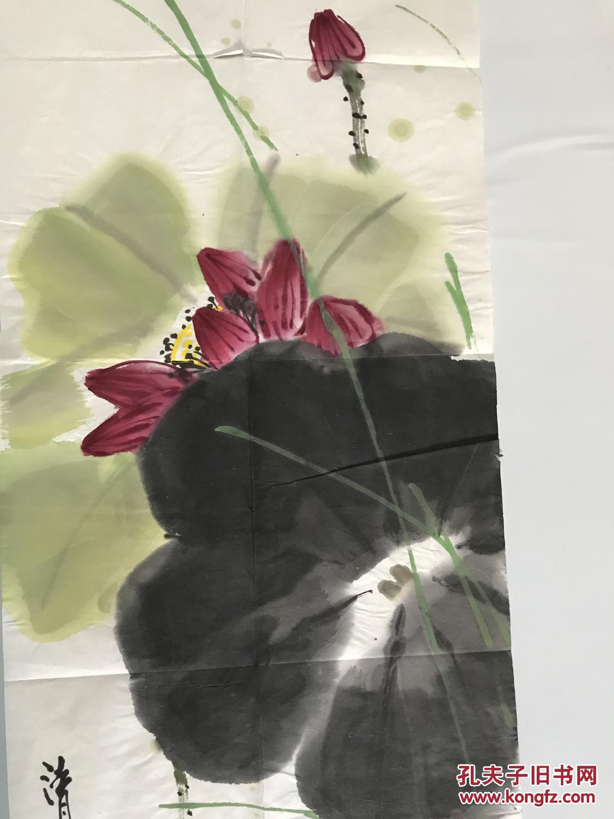 刘西古中国美术家协会会员国画一张106*35cm(货号1167)