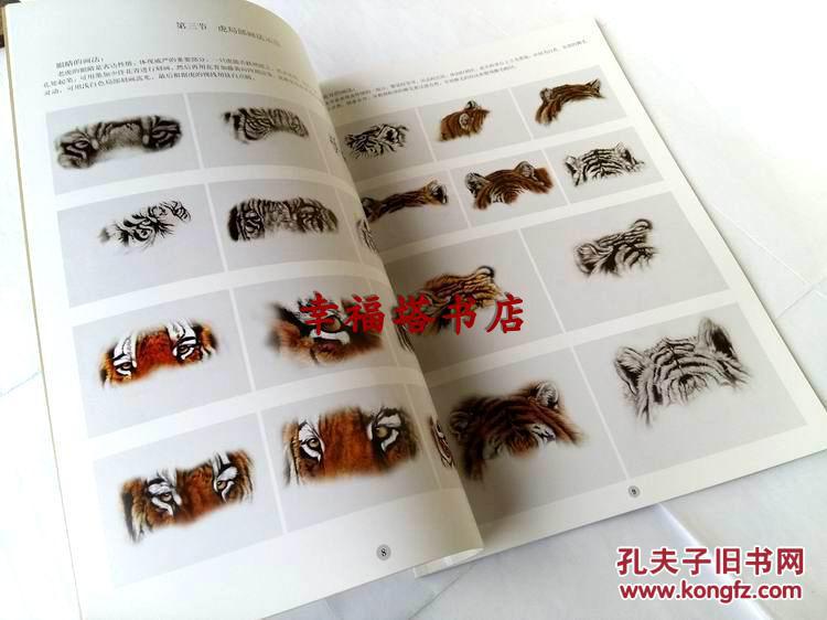 陈敬蛰画虎 陈敬蛰工笔画虎 画虎技法 跟名家学技法 正版承诺!