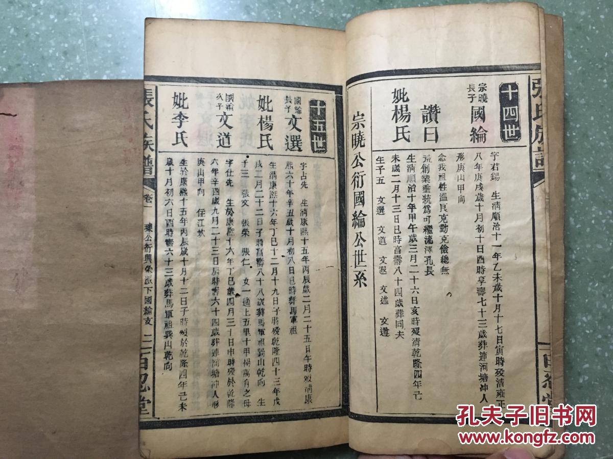 湖南省麻阳县张氏族谱(两册)