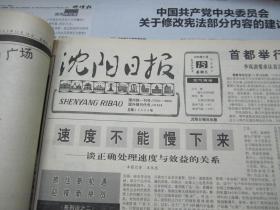 （生日报）沈阳日报1993年11月19日