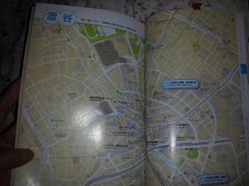 孤本绝版 彩色折叠方式自助游购物观光地图2