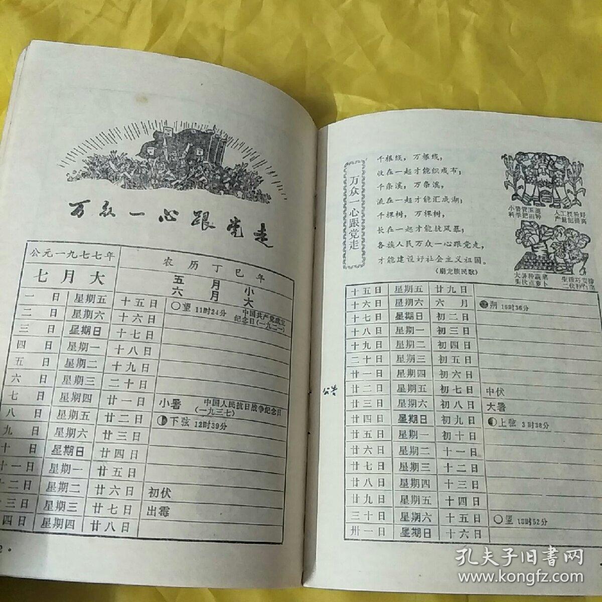 1977年农历