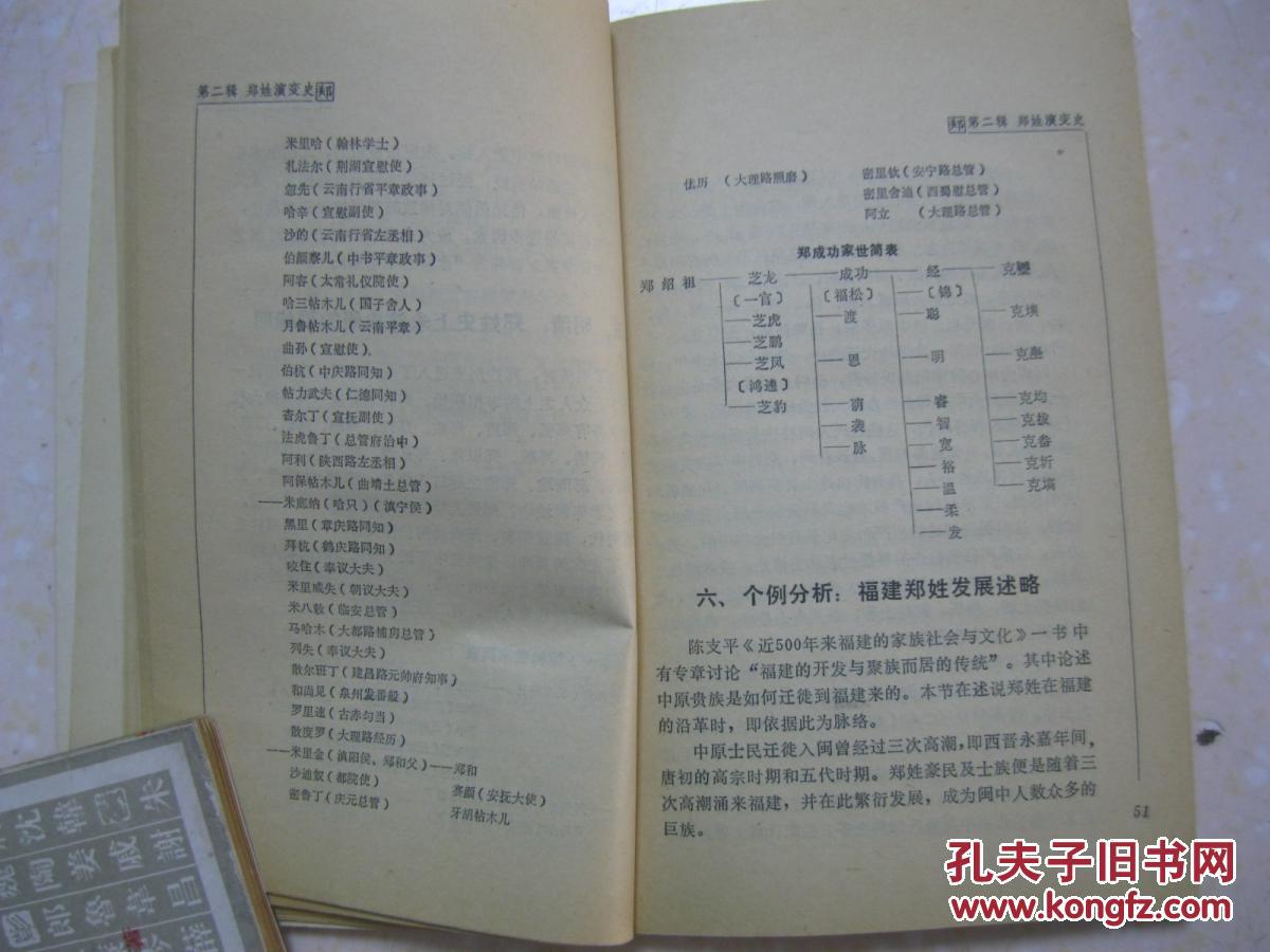 华夏姓氏丛书 郑(详细叙述郑姓渊源考,郑姓演变史,郑姓家族文化,郑姓