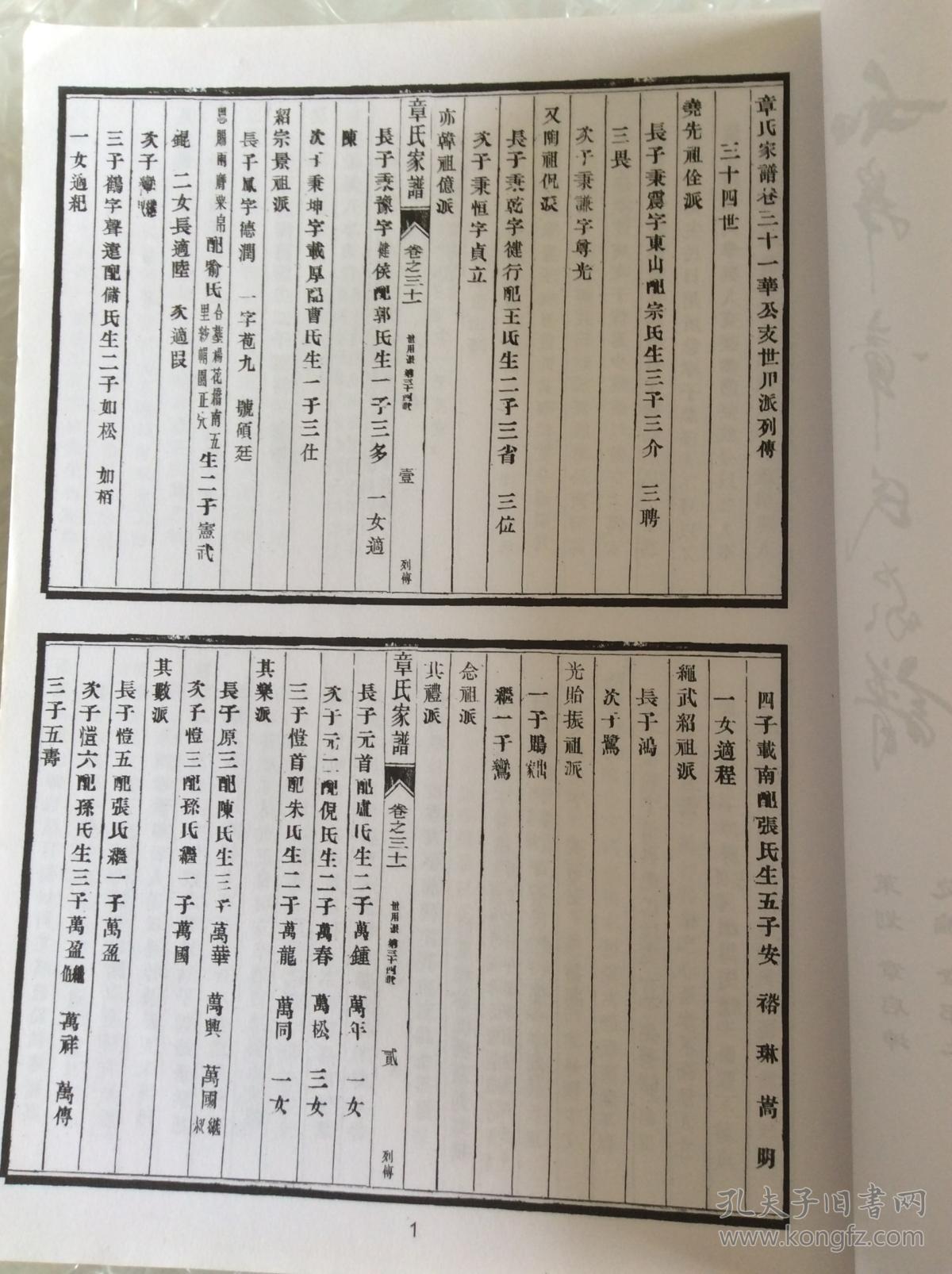 如皋章氏家谱 卷六 公元一九三五年前列传部分三