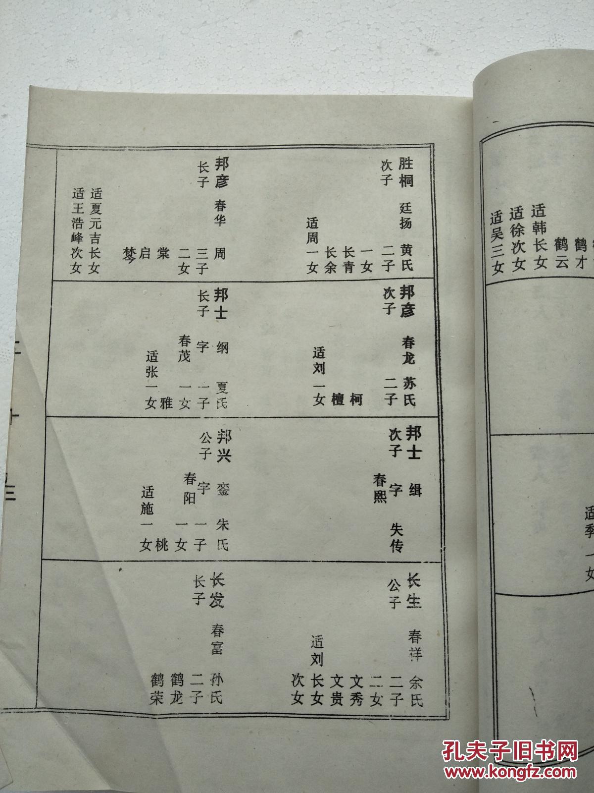 李氏宗谱【陇西堂】建湖李家庄 兴三公支 16开 336页