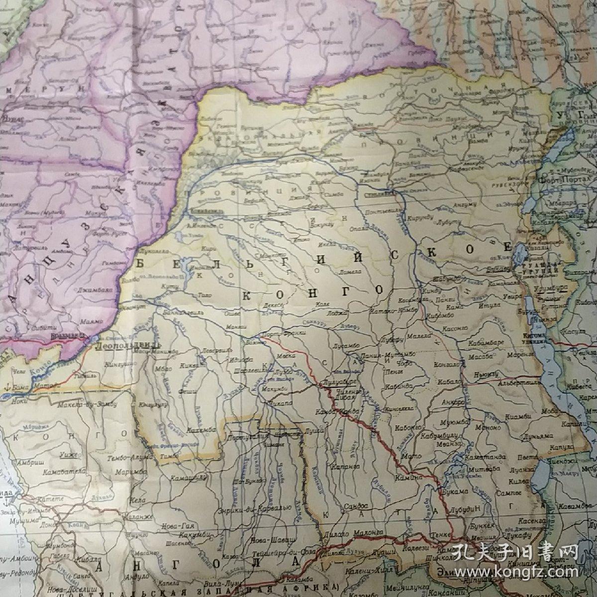 1950年苏联俄文原版地图!