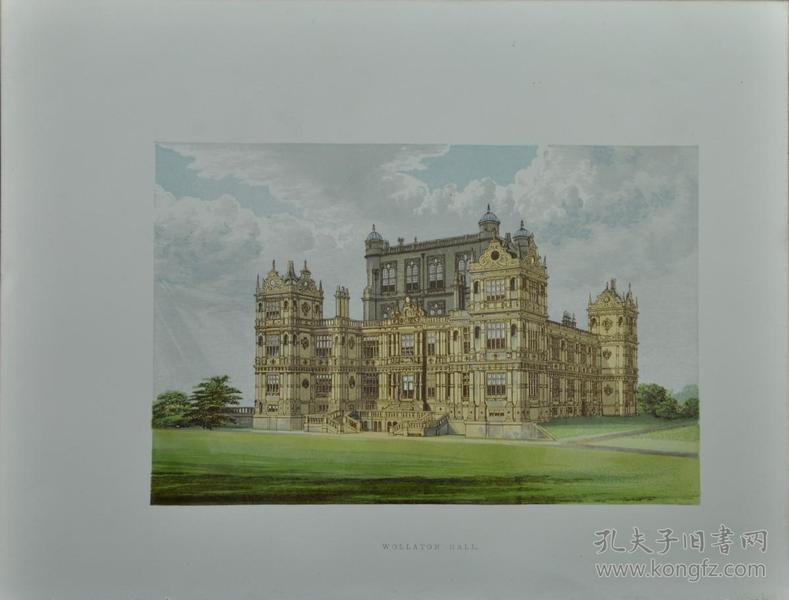 十九世纪英国古典庄园城堡彩色版画集 六卷(全)