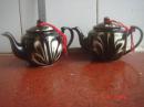 中国制造-漂亮的黑釉瓷茶壶--难得一对