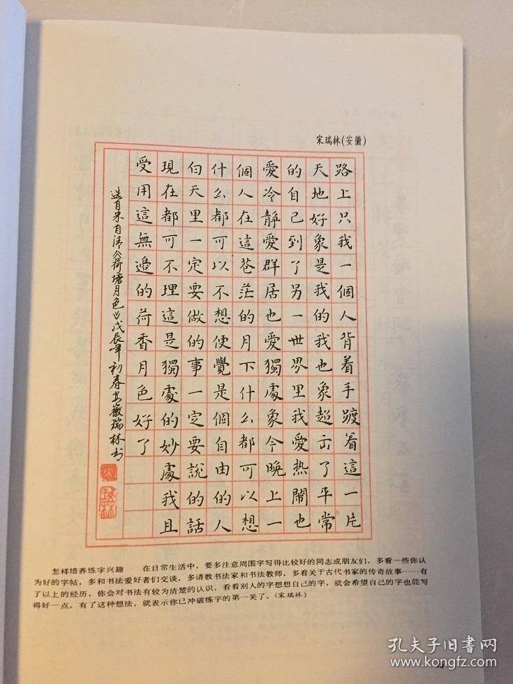 优秀钢笔楷书字帖 九箱
