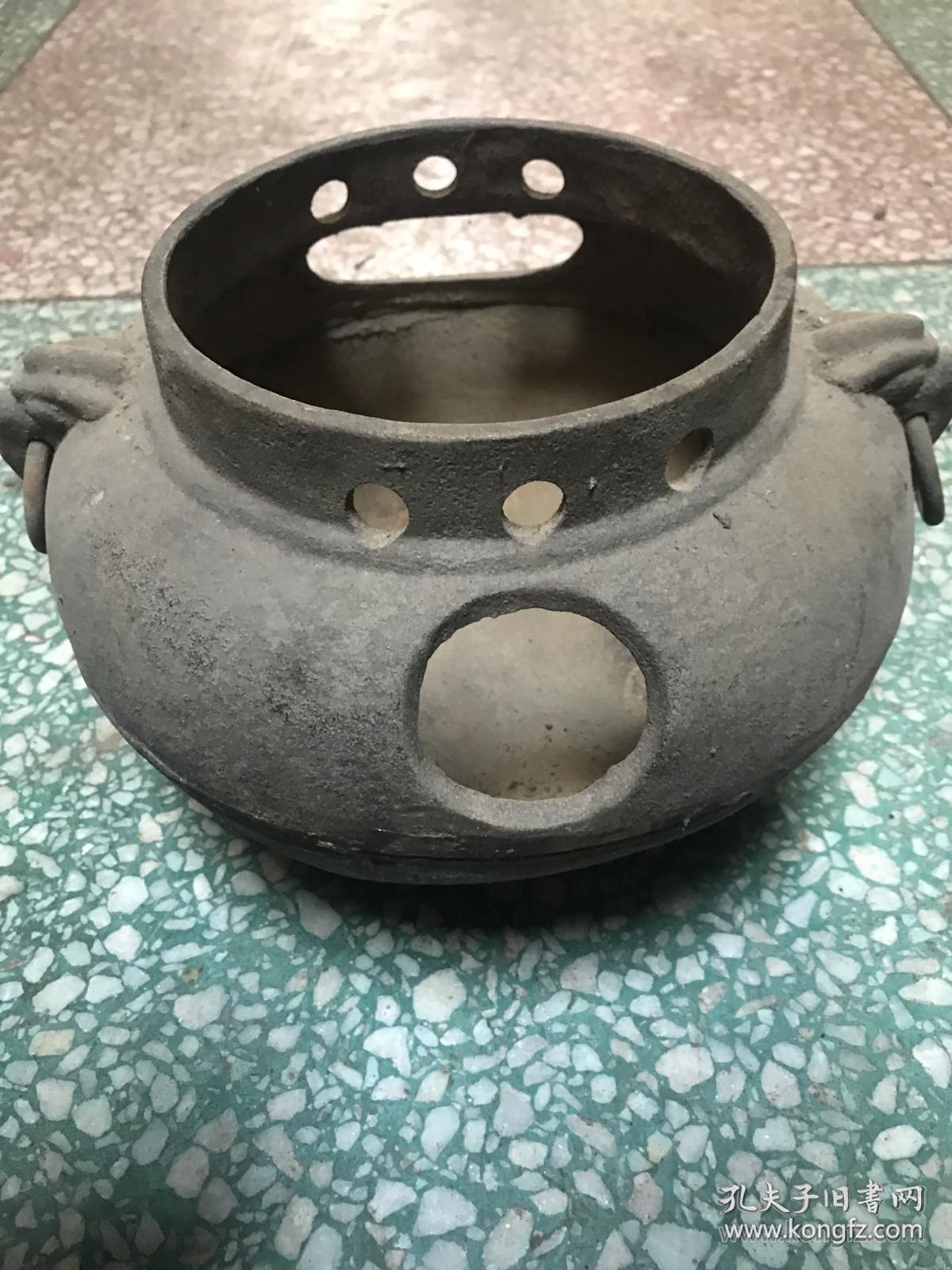 老物件大铁药炉火锅炉带锅一套尺寸见图