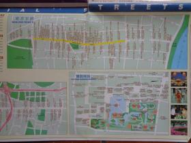 上海市旅游地图 2001年 2开 封面陆家嘴和外滩