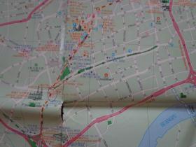 上海市旅游地图 2001年 2开 封面陆家嘴和外滩