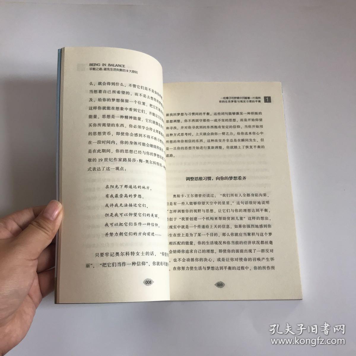 正版现货:平衡之道-避免生活失衡的9大法则