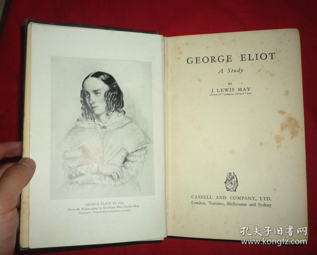 george eliot,Francis Bacon 民国英文原版乔治·艾略特研究,george eliot(19世纪英国著名女作家)