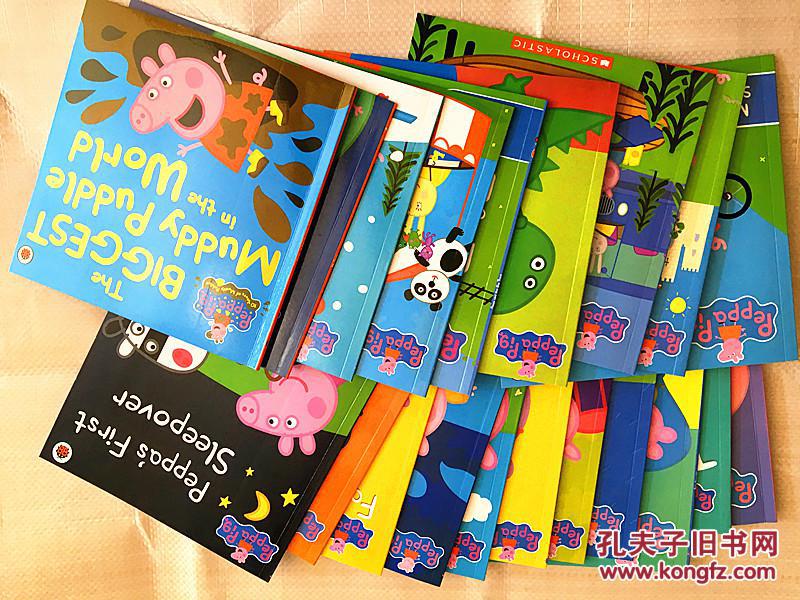 包邮Peppa Pig小猪佩奇书英文绘本全套20册幼