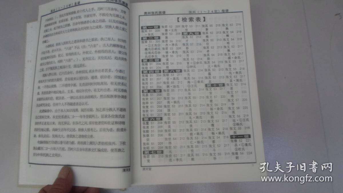 贵州张氏族谱 张兴(1-24世)卷谱 二零一六年重修
