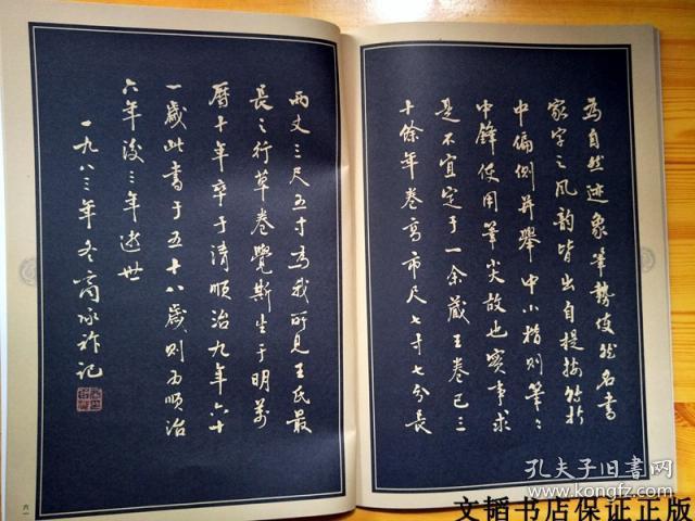 中国历代名家名帖经典明王铎草书诗卷大字毛笔书法字帖临摹碑拓
