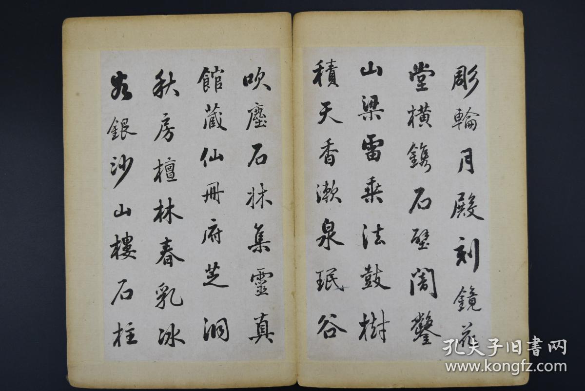 罕见《李铁林墨迹》华孙氏题 锦面精装 册页一