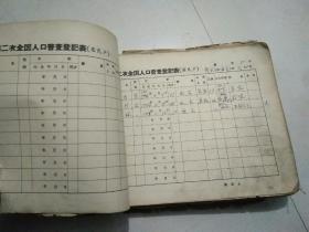 八二年的人口普查表格_人口普查表格图片