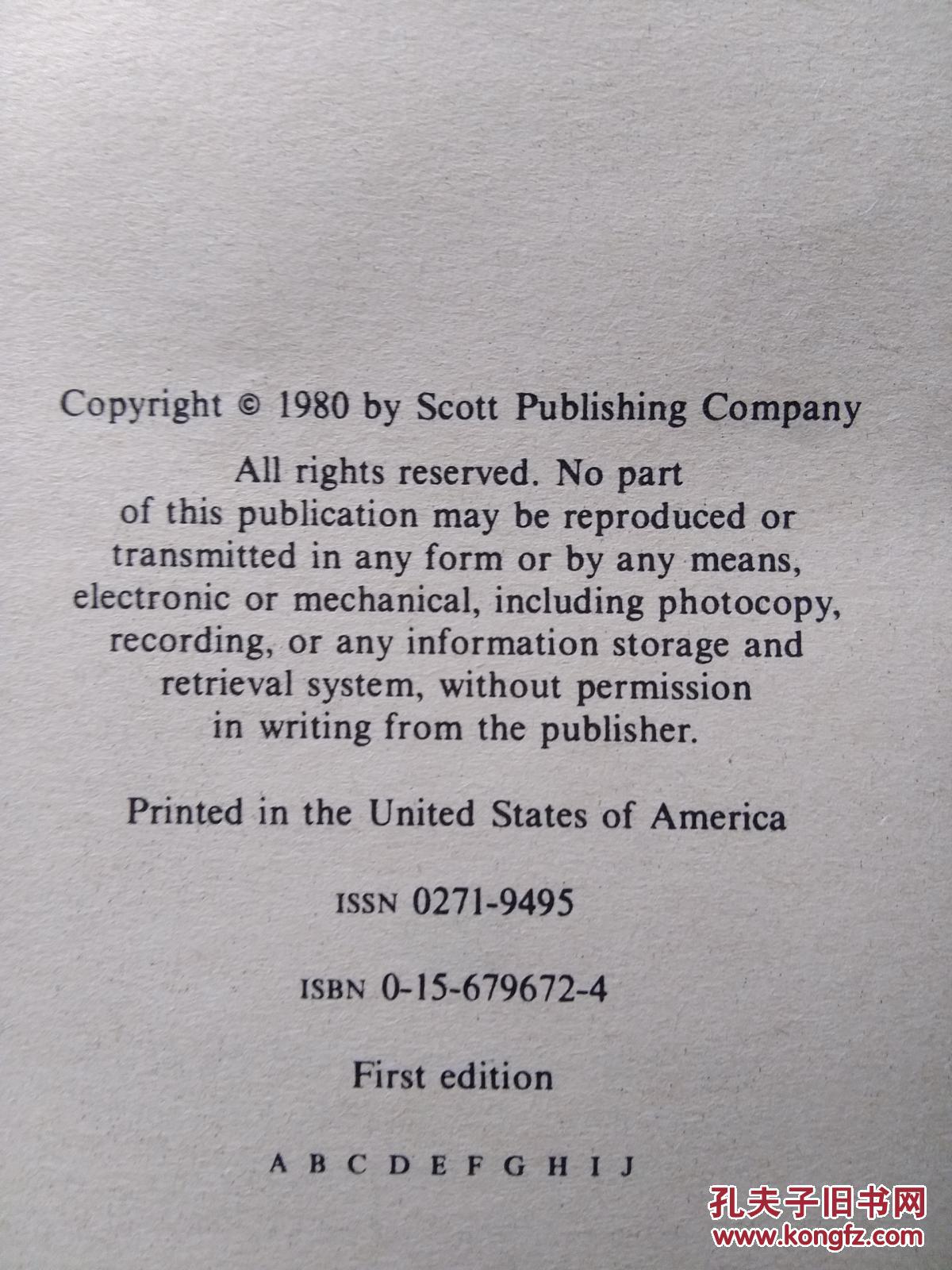 scott 1981 stamp catalogue (英文原版:斯科特1981年