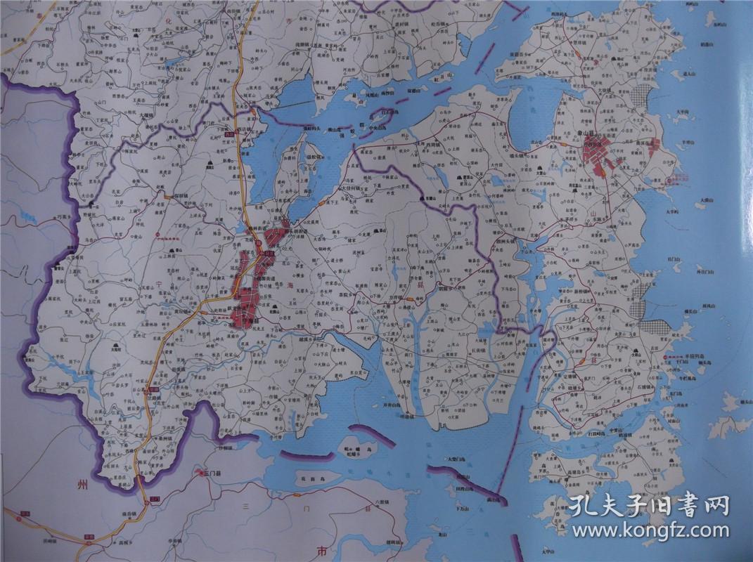 2005宁波市交通挂图 二全张覆膜地图