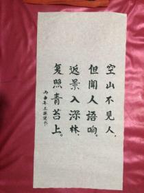 空山不见人