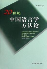 20世纪中国语言学方法论