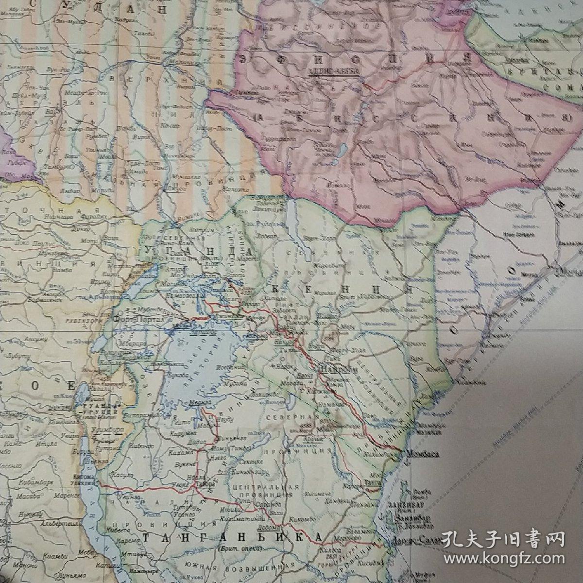 1950年苏联俄文原版地图!