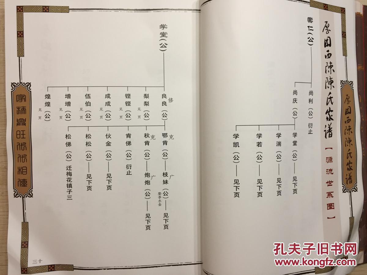 厚团西陈陈氏家谱