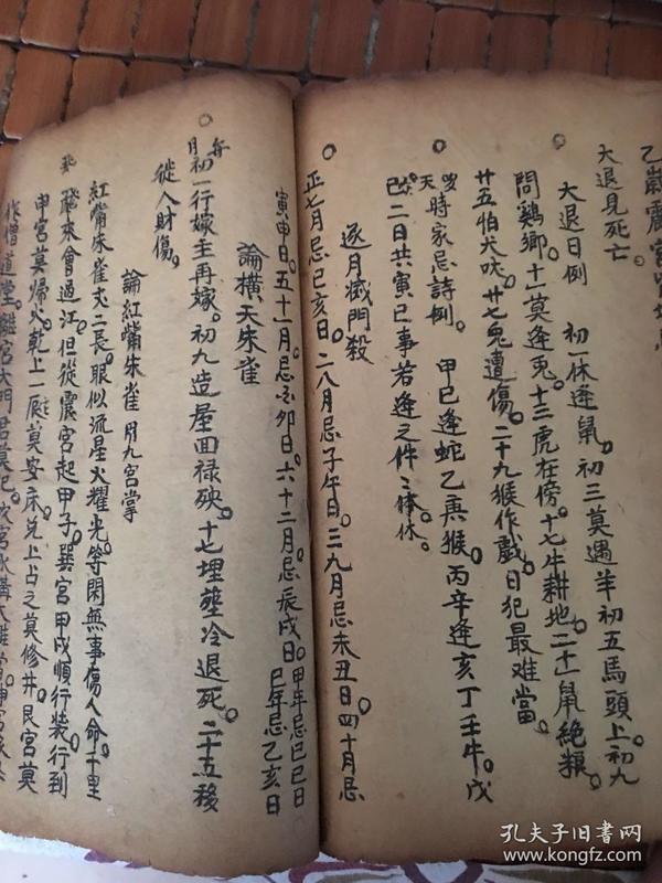 内容丰富的命理相学书 重丧日 论排山掌诀 逐月灭门杀 论十隔日
