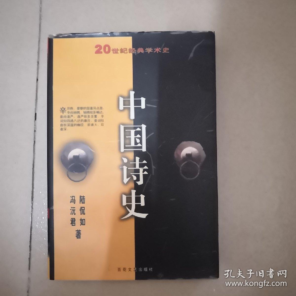 中国诗史(陆侃如,冯沅君著)