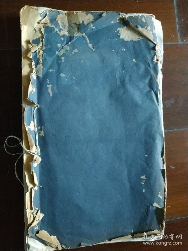 清代《词馆分写太上感应篇引经笺注》存下册71页至136页,一厚册线装.