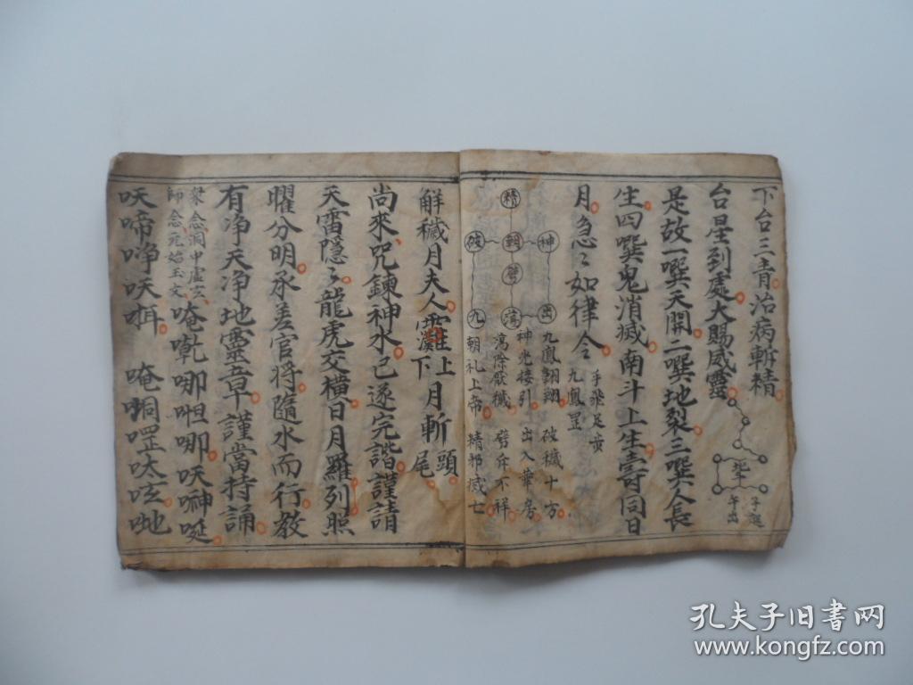 手抄道教符咒《先天雷部请圣科》