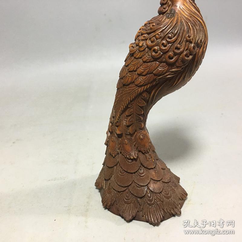 黄杨木雕刻凤凰