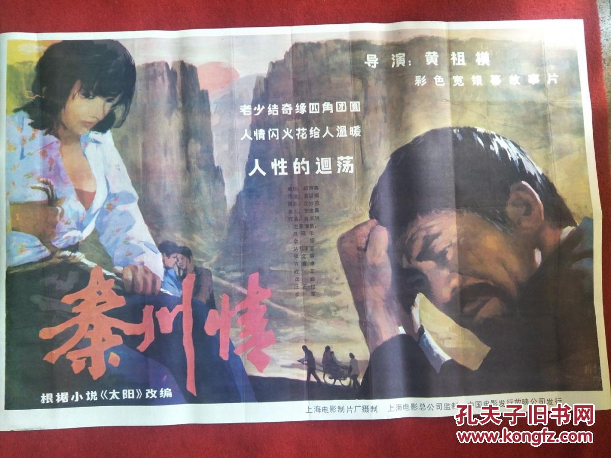 怀旧收藏 90年代电影海报1开 《秦川情》彩色宽银幕故事片