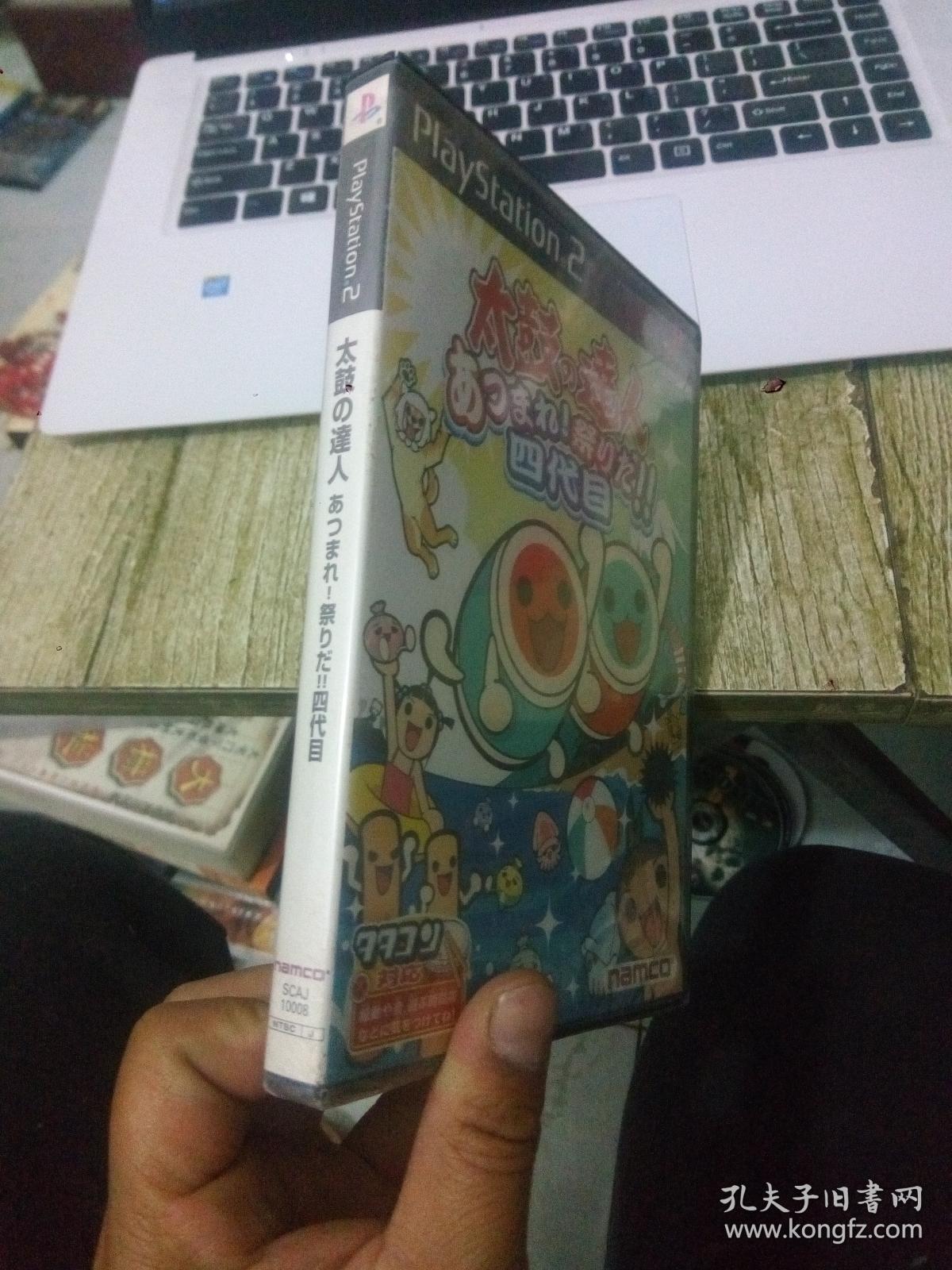 PS2正版游戏光盘,四代目 太鼓达人 未开封