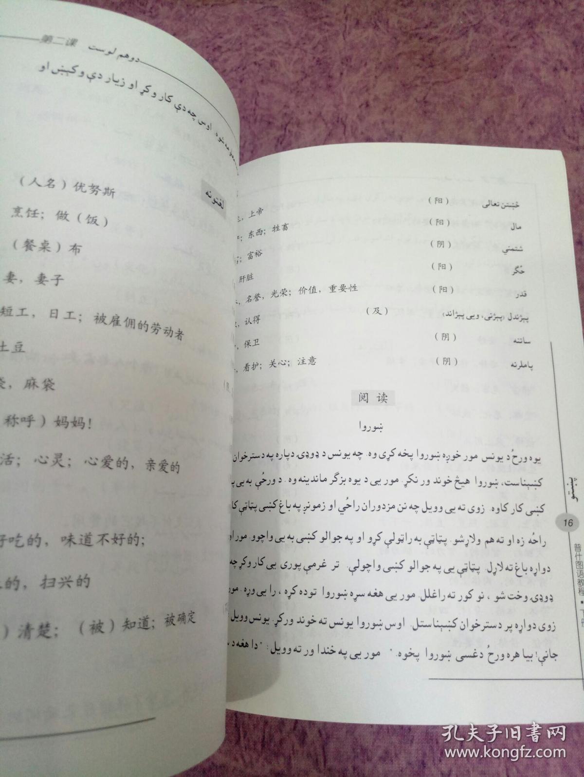 《普什图语教程》上下册一套