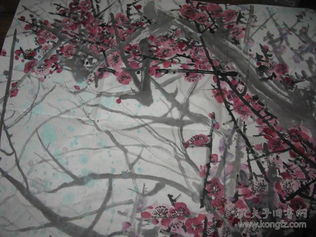 严家宽 国画梅花 保真如假包退