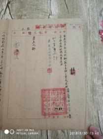 1951年湖南省人民政府文教厅厅长朱凡毛笔签