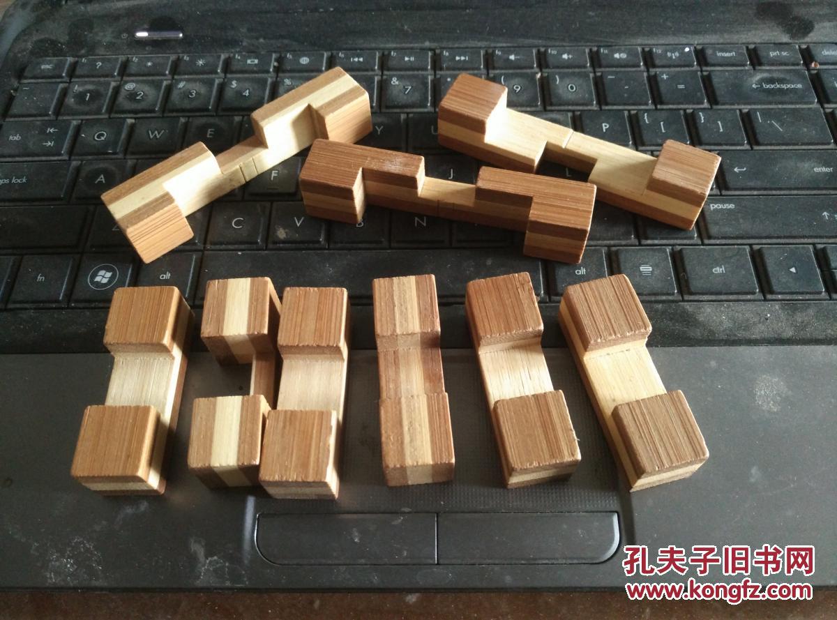 三长六短小菠萝木质鲁班锁