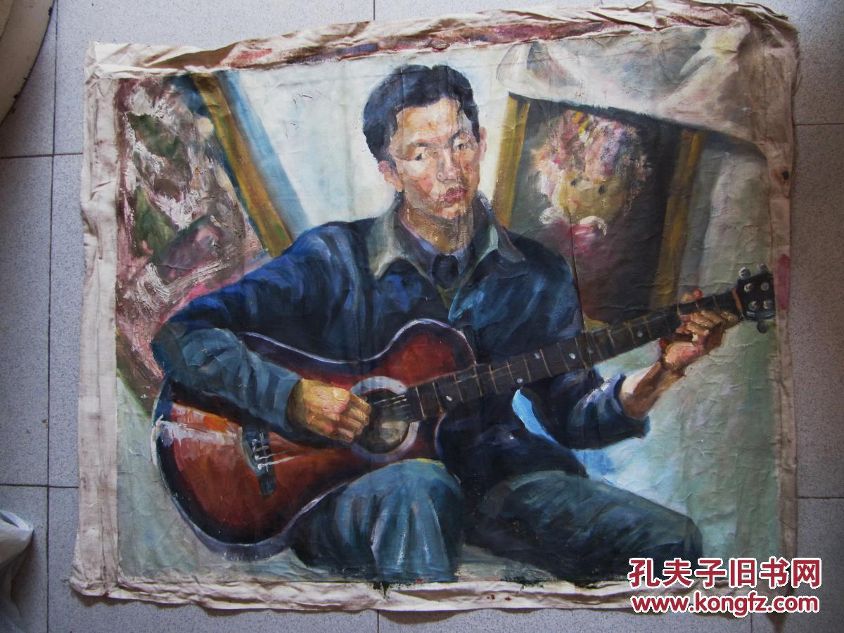 侯杰油画.尺寸: 93厘米. 74厘米.包真,