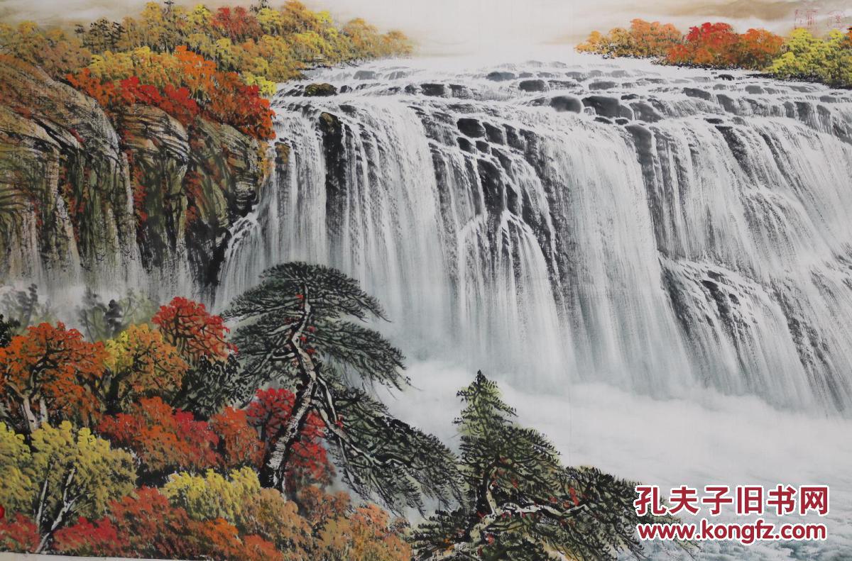 河北省美协会员国家一级美术师刘老师纯手绘小六尺精品山水风水画