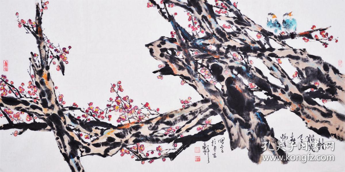 中国书画艺术家创作中心画家胡老师《一竖独光》hn