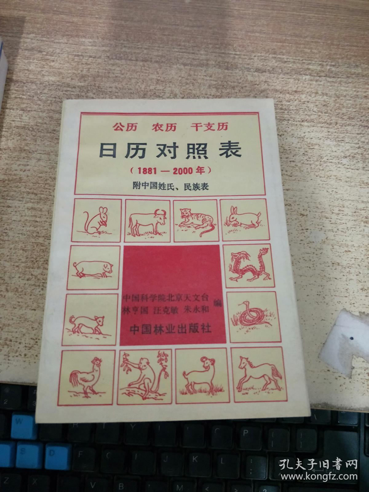 公历 农历 干支历 日历对照表(1881年-2000年)_中国院