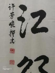 许芳畹:现任河南省女子书法协会副会长,黄委老年书画协会理事.