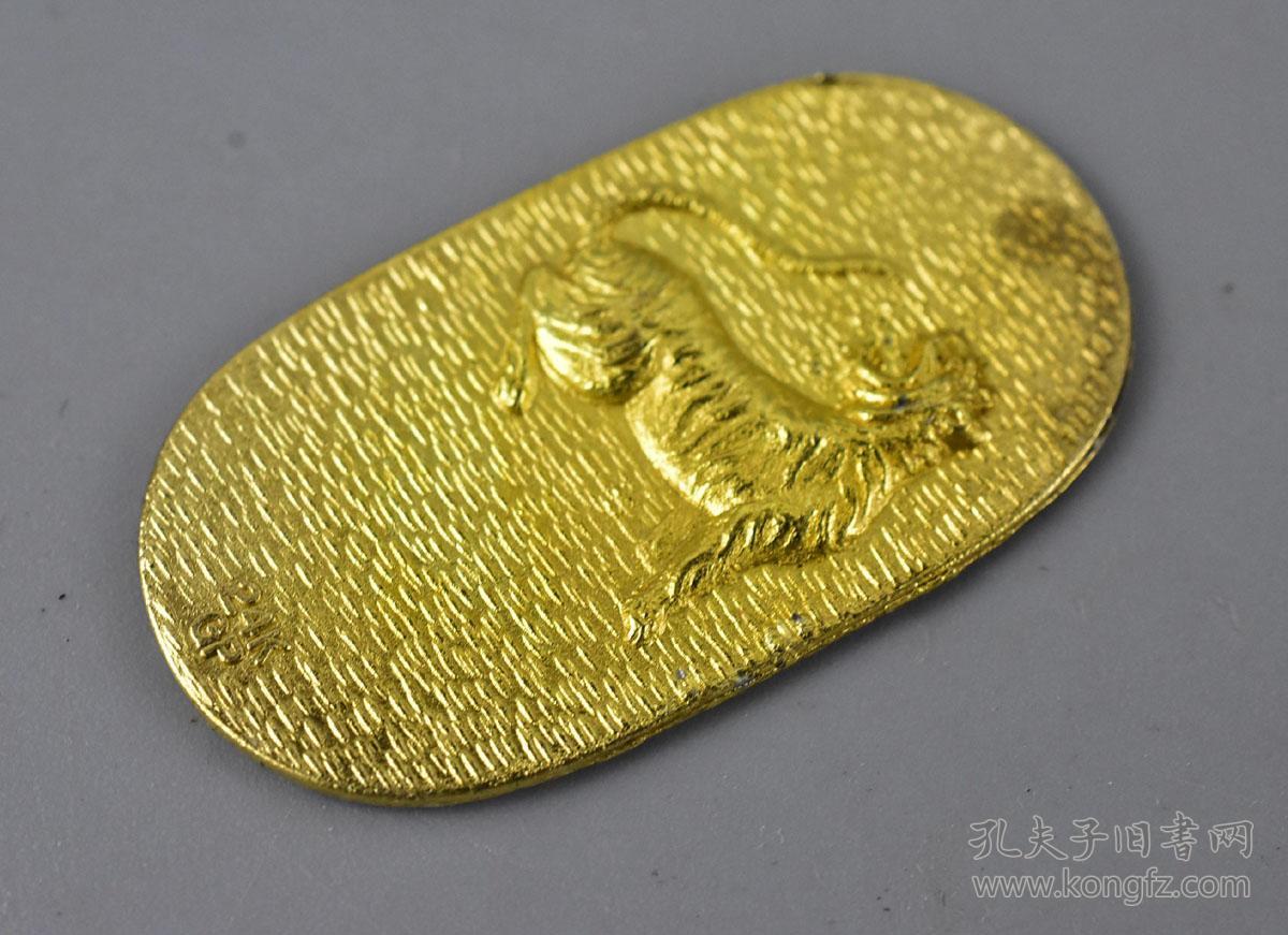 日本 纪念 工艺品 做工精湛 工艺精良 每枚小判金正面均有生肖浮雕