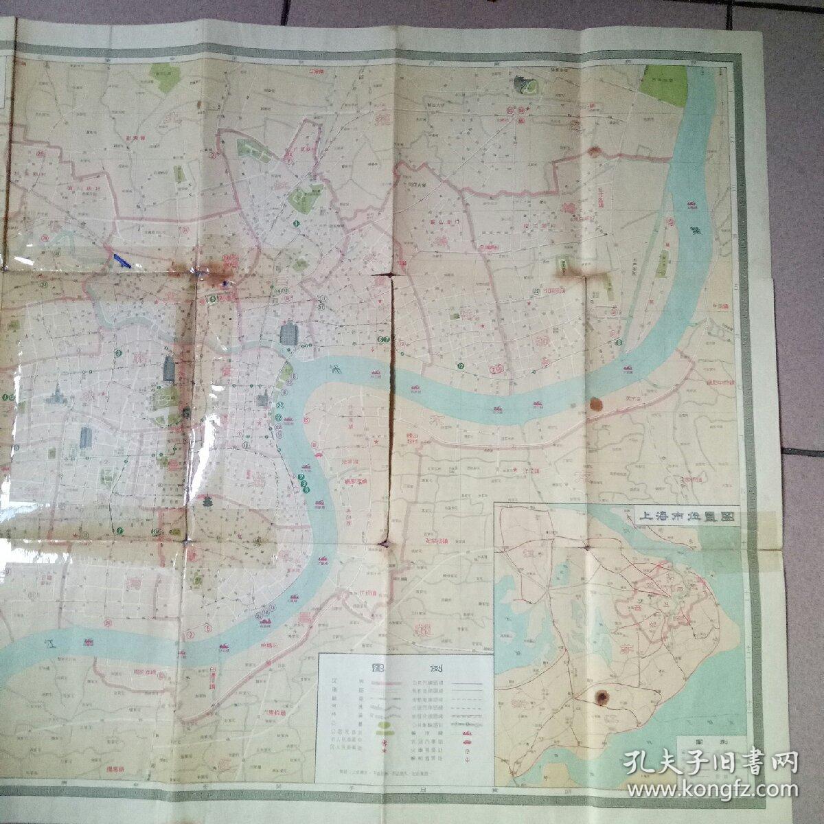 1956年上海市市区图