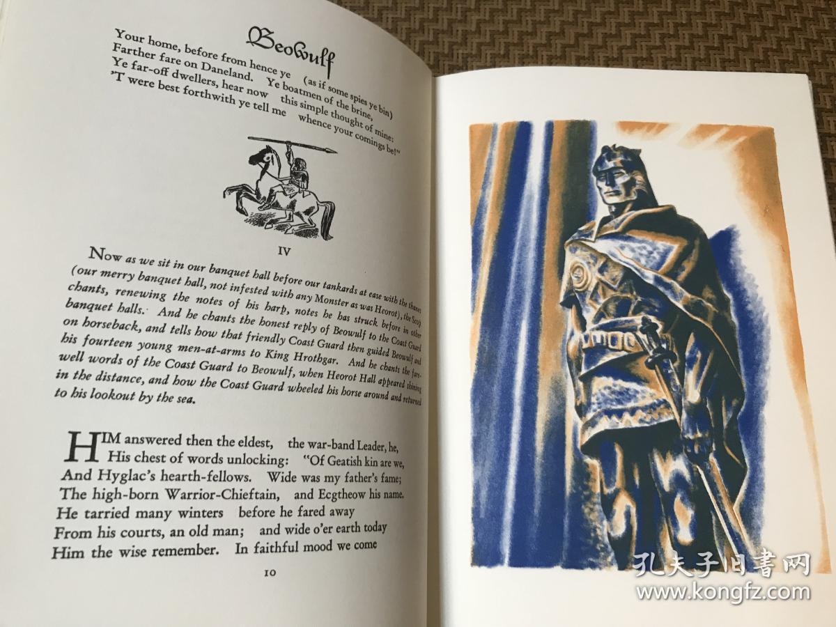 beowulf 贝奥武夫,美国著名木刻版画家lynd ward 插图